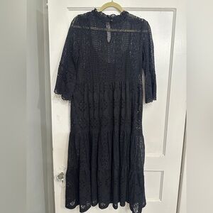 Vero Moda Blue Sundress with Bell Sleeves for Wedding Guest